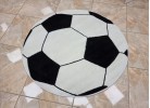 Тъкан килим MAGNOLIA 141 white/black КРЪГ